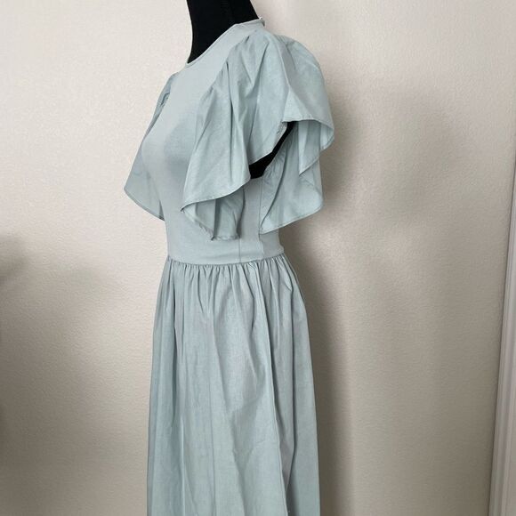 NWT Zara Ruffled Sleeve Dress - Picture 6 of 13